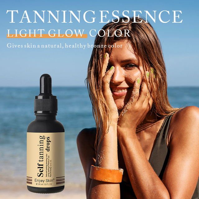 Enjoy Skin Organic Self Tanning serum Wholesale Sunless Tanner Solution serum Home Oils Tan Self Tanner Tanning serum Drops - V.I.P Digital Presence