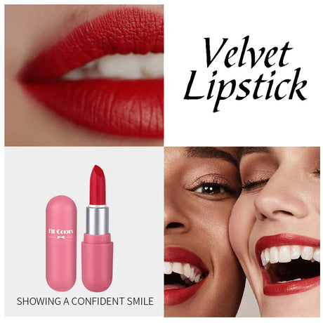 Fit Colors Mini Capsule Matte Lipstick Matte Velvet Does Not Fade Portable Mini Lipstick - V.I.P Digital Presence