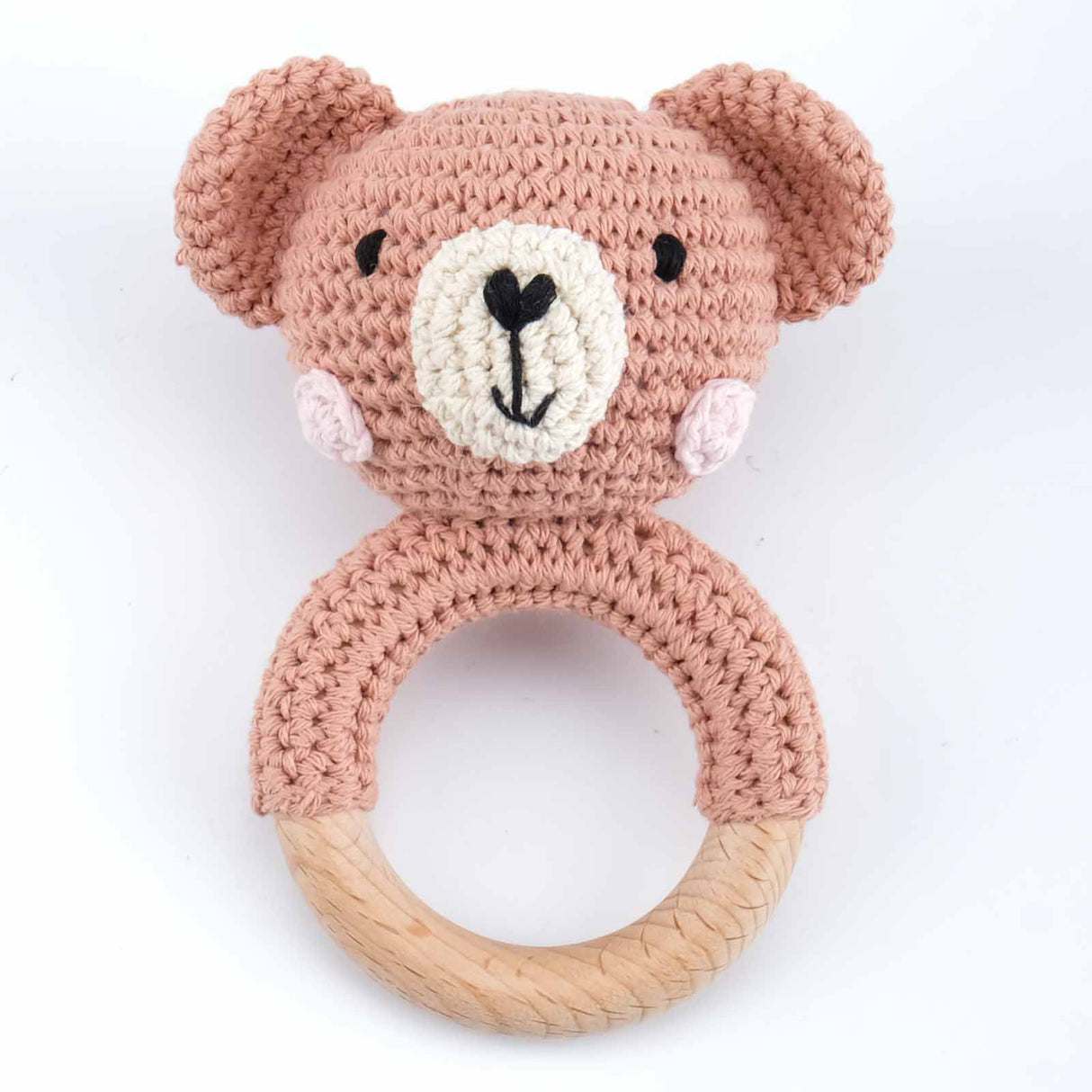 Campana relajante para bebé con nombre tallado, regalo para recién nacido, regalo para el baño, muñeca de dibujos animados tejida
