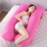 Almohada de embarazo, ropa de cama, almohada de cuerpo entero para embarazadas, cómoda almohada en forma de U, almohadas largas de apoyo para dormir de lado
