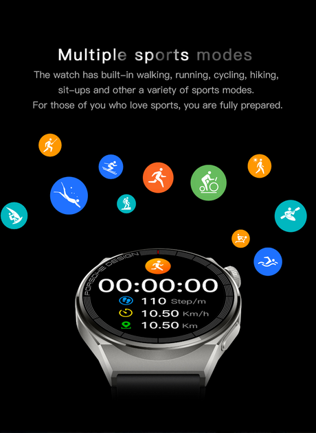 GS GT3 Pro Smart Watch Heart Rate, Blood Pressure, Blood Oxygen Monitoring Bluetooth Sports Watch Bracelet - V.I.P Digital Presence