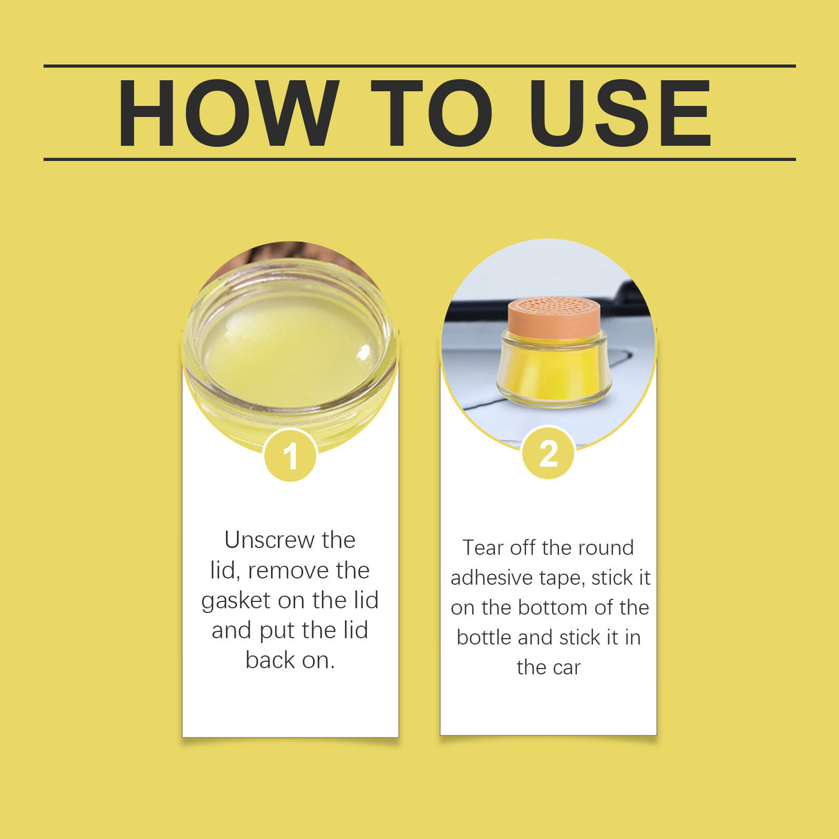 Lemon Fragrance Car Solid Balm, Car Air Fresh Light Fragrance Portable Car Balm - V.I.P Digital Presence