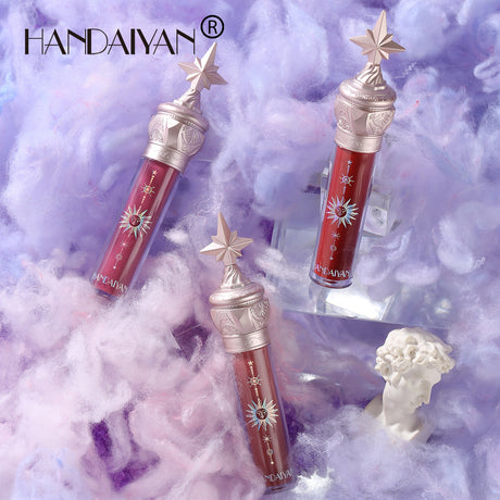 HANDAIYAN Small Star Stick Lip Gloss Lipstick Water Light Film Mirror Lip Glaze Glass Lip Gloss Moisturizing Lasting Not Easy To Fade - V.I.P Digital Presence