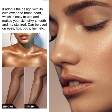 Highlighter Pat Powder, Light Highlighter Natural 3D Contoring Powder - V.I.P Digital Presence