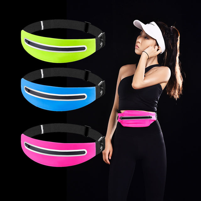 Sports waist bag, running phone bag, waterproof reflective, men's and women's outdoor close fitting storage running bag, new model - V.I.P Digital Presence