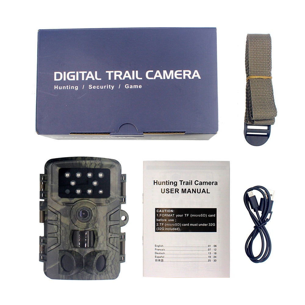 Trail Camera 20MP 1080P Waterproof PIR Infrared Hunting Camera With Night Vision Wildlife Cam Surveillance Tracking Camera PR700 - V.I.P Digital Presence