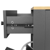 ONTREND functional with 2 flipped drawers, top shoe cabinet with adjustable panel, independent shoe rack, gray - V.I.P Digital Presence