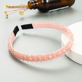 Hair Hoop Hand-Woven Beaded Headband Female Baroque Sponge Hair Bundle Korean Face Wash Hair Accessories - V.I.P Digital Presence