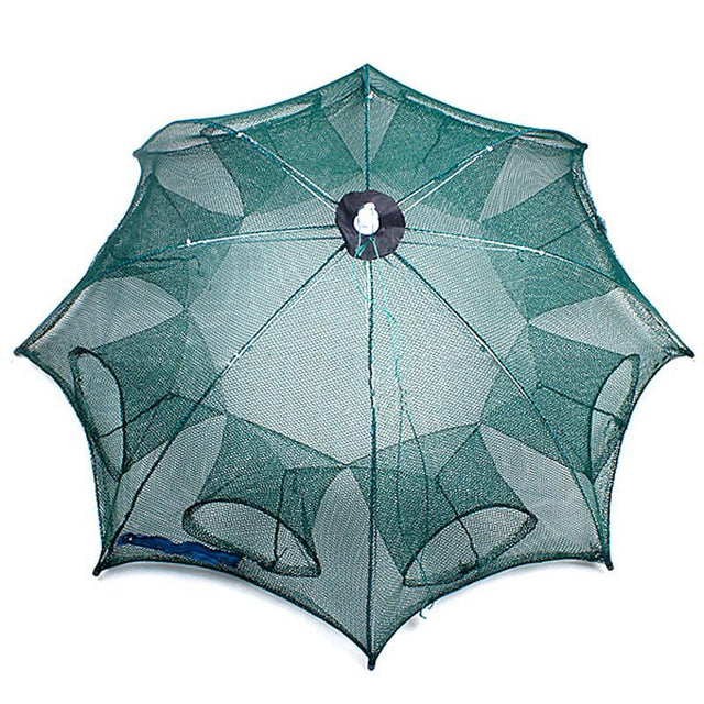 8 Holes Crayfish Automatic Folding Fishing Net Shrimp Cage - V.I.P Digital Presence