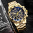 Men's casual sports men's watch steel strap quartz watch large dial - V.I.P Digital Presence
