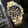 Men's casual sports men's watch steel strap quartz watch large dial - V.I.P Digital Presence