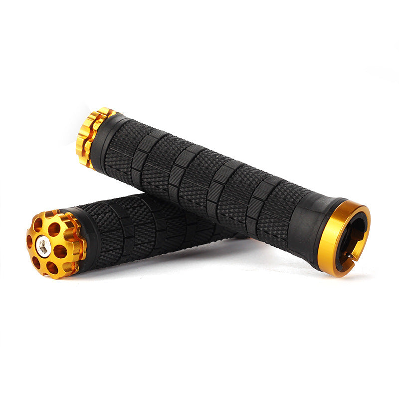 Mountain Bike Rubber Handle Aluminum Alloy Integrated Plug Lock Handle Riding Equipment Accessories - V.I.P Digital Presence