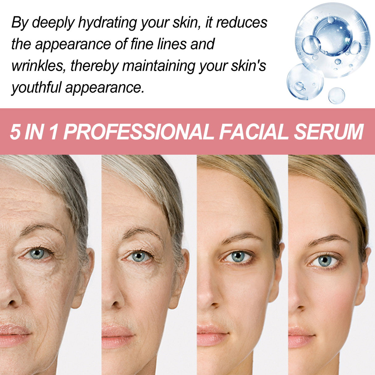 5 In 1 Face Essence Hydrating, Firming, Whitening, Whitening And Anti-Wrinkle Essence For Fine Lines - V.I.P Digital Presence