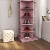 Pink 360 Rotating shoe cabinet 6 layers - V.I.P Digital Presence