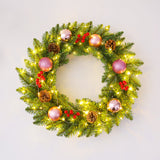 Christmas wreath rattan 30/40/50/60cm Christmas decoration wreath door hanging scene - V.I.P Digital Presence