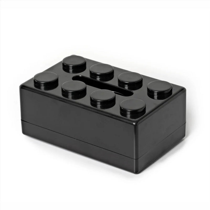 ABS Building Block Shaped Tissue Box Wall-mounted Creative Face Towel Box Organizer Perforation-free Removable - V.I.P Digital Presence