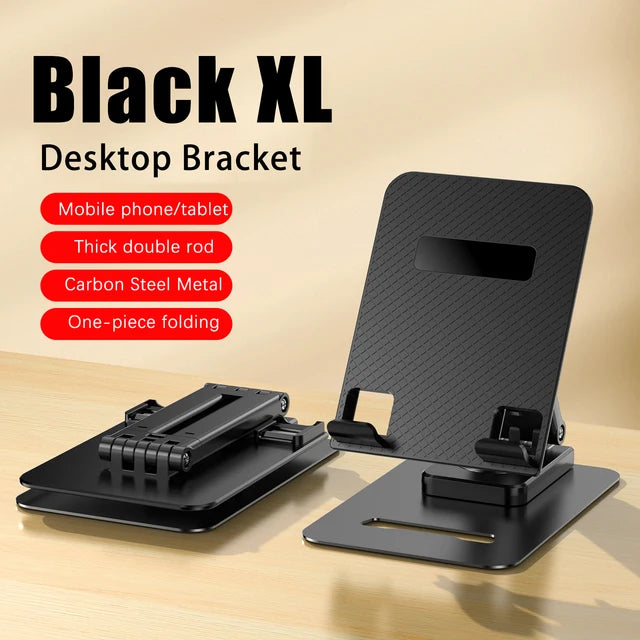 Metal enlarged flat plate rotating bracket desktop flat plate support bracket multifunctional lifting and folding - V.I.P Digital Presence