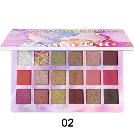 CmaaDu 18 Colors Eyeshadow Palette Matte and Metallic Glitter Eyeshadow Palette - V.I.P Digital Presence