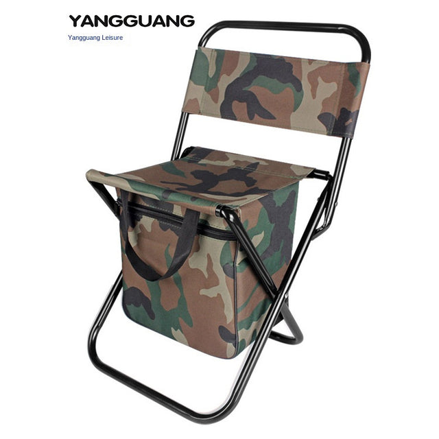 Outdoor Camping Folding Chair with Storage Backrest and Carrying Bag for Art Students' Sketching - V.I.P Digital Presence