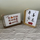 Double sided acrylic photo frame creative photo frame leaf carving table solid wood desktop decoration photo frame - V.I.P Digital Presence