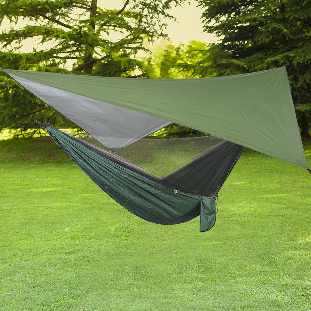 Toldo triangular multifuncional para exteriores, impermeable, resistente a la lluvia, protector solar, para acampar, para playa