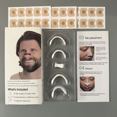 15Pairs Magnetic Nasal Strips Nasal Breathing Dilators Kits Increase Air Intake Improve Sleeping Reduce Snoring for Nighttime - V.I.P Digital Presence