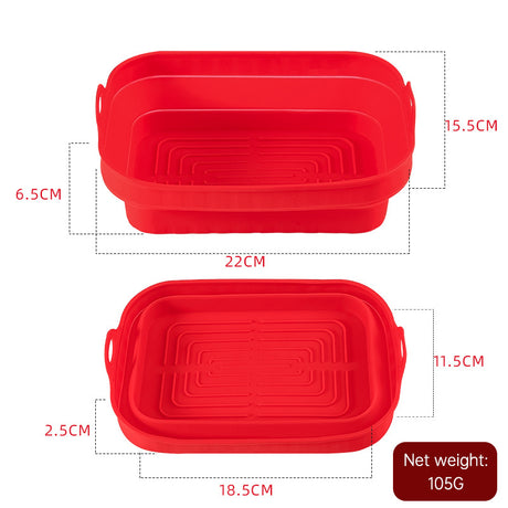 Silica Gel Air Frying Pan Baking Pan Household Food Grade High Temperature Resistant Silica Gel Steaming Pan Pan Pad Baking Cake - V.I.P Digital Presence