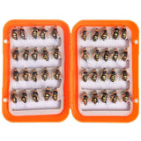 LEO 40pcs/box Fly Fishing Flies Lure High Carbon Steel Fly Tying Hooks for Trout Fishing Artificial Flies - V.I.P Digital Presence