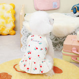 Puppy costume Teddy Schnauzer peach heart gauze skirt - V.I.P Digital Presence