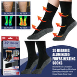 35 Degrees Aluminized Fibers Heating Socks, Relieve Vein Spontaneous Heat Constant Temperature Comfortable Warm Foot Cold Protection Socks - V.I.P Digital Presence