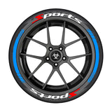 SPORTS series car tire letter sticker DIY sticker personalized modification sticker 3D three-dimensional all-in-ode tire sticker - V.I.P Digital Presence