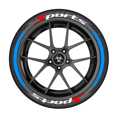 SPORTS series car tire letter sticker DIY sticker personalized modification sticker 3D three-dimensional all-in-ode tire sticker - V.I.P Digital Presence