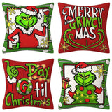 Grinch Christmas Pillow Cover Amazon Home Christmas Decoration Cushion Sofa Pillowcase Combination - V.I.P Digital Presence