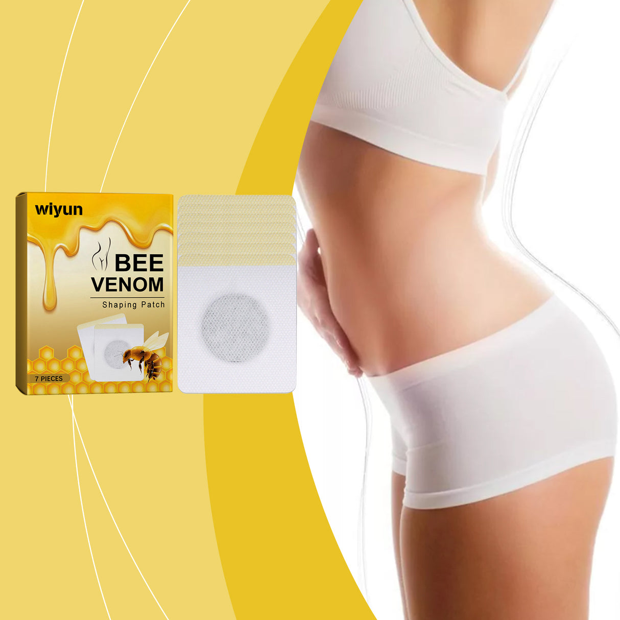Bee Venom Beauty Considerate, Lazy Body Beauty Navel Patch Ginger Essence Moisturizing Firming Skin Care Body Care Patch - V.I.P Digital Presence