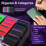 3800+ Capacity Card Storage Box. Includes 20 Dividers, 5 Supporters, Leather Magnetic Closure. Great for YuGiOh & MTG Cards. - V.I.P Digital Presence