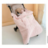 Winter Stroller Blanket Fleece Warm Baby Blanket Newborn Swaddle Infant Accessory Quilted Windproof Cloak Strap Wrap Quilt Cover