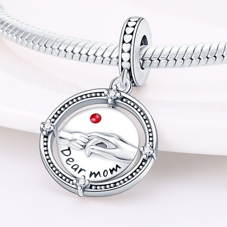 Mother's Day heart-shaped blessing pendant birthday gift DIY jewelry accessories - V.I.P Digital Presence