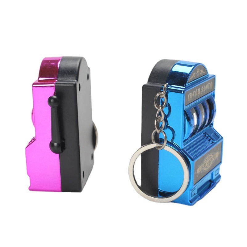 Mini fruit machine keychain pendant spinning machine game slot machine slot machine small toy lucky draw decoration - V.I.P Digital Presence