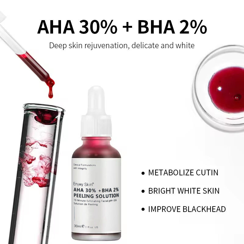 Hot Sell Natural Organic AHA 30% BHA 2% Serum Deep Peeling Exfoliating Solution Skin Facial Serum - V.I.P Digital Presence