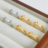 18K Gold-Plated Irregular Open Ring - V.I.P Digital Presence