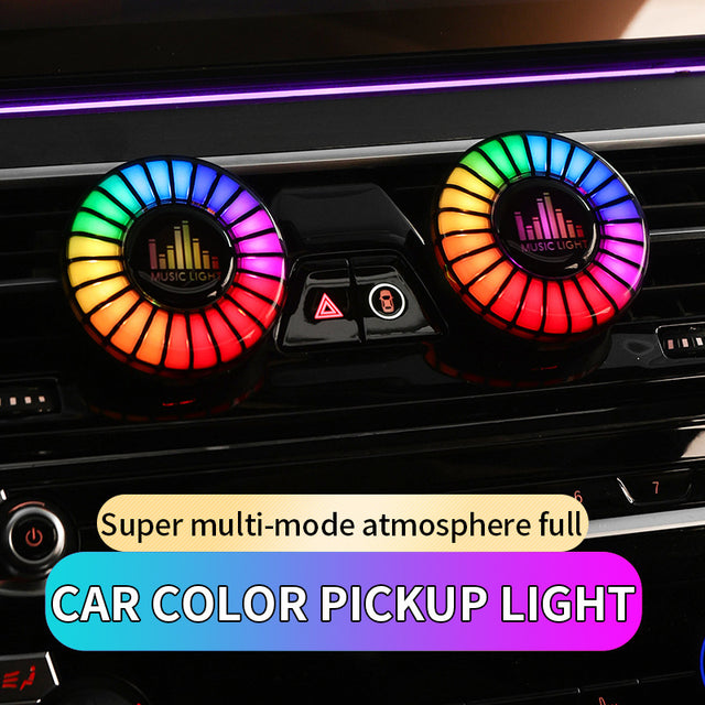 Car aromatherapy air outlet atmosphere light Car sound pickup light Car perfume voice-controlled rhythm light - V.I.P Digital Presence
