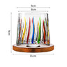 Hand drawn rotating glass cups multiple multi-purpose whiskey glasses rotating glass cups - V.I.P Digital Presence