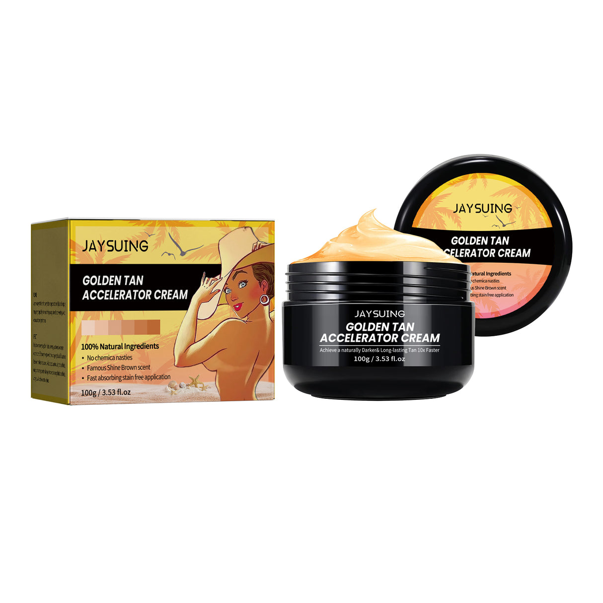 Help Black Cream, Beach Sunbathing Help Tan Skin Moisturizing Black Lotion