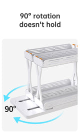 Pull out Rotating Spice Rack Organizer for Cabinet Rotate Makeup Organizer Slide Bottle Box Holder Plastic Seasoning Spice Rack - V.I.P Digital Presence