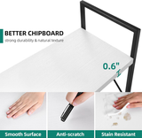 5-Tier Bookshelf, Freestanding White Book Shelf Modern Minimalist Open Display Storage Book Shelves Standing Shelving Unit White - V.I.P Digital Presence