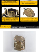 Tactical Multicam Helmet Cover for for Ops-Core FAST PJ Helmet Paintball Wargame Gear CS FAST Helmet Cover - V.I.P Digital Presence