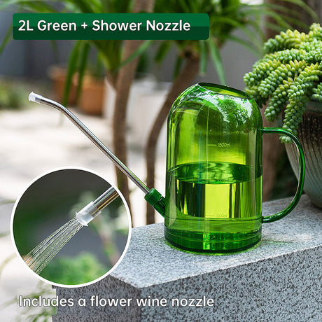 New 1.5L garden watering can, large-capacity detachable watering device, stainless steel long-spout home garden supplies - V.I.P Digital Presence