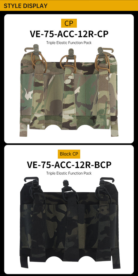Outdoor 5.56 Triple Magazine Pouches Tactical Pouch Molle Mag Pouch for Hunting Vest - V.I.P Digital Presence