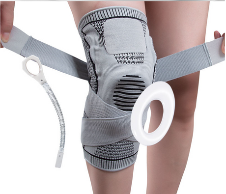 Sports silicone knee pads for mountaineering basketball with compression straps to support breathable meniscus joint protective gear - V.I.P Digital Presence