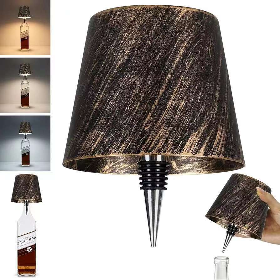 LED Creative Wine Bottle Light for Bar: Movable, Rechargeable, RGB Dimmable Decorative Bottle Lamp - V.I.P Digital Presence
